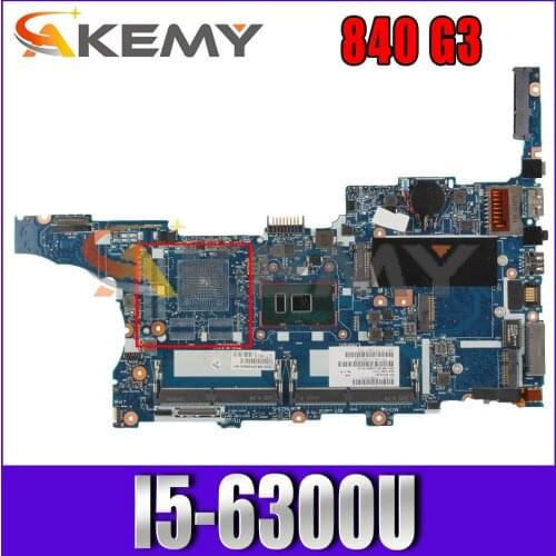 839234-001 839234-601 For HP Elitebook 840 G3 I5-6300U Laptop Motherboard 6050A2728501-MB-A01 DDR3 Notebook Mainboard