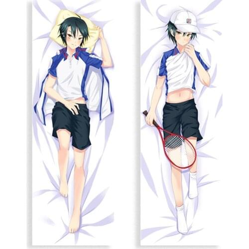 Anime Prince of Tenni Pillow Case Cosplay Ryoma Echizen Cushion Cover Hugging Body Peach Skin Pillowcase fashion Printed