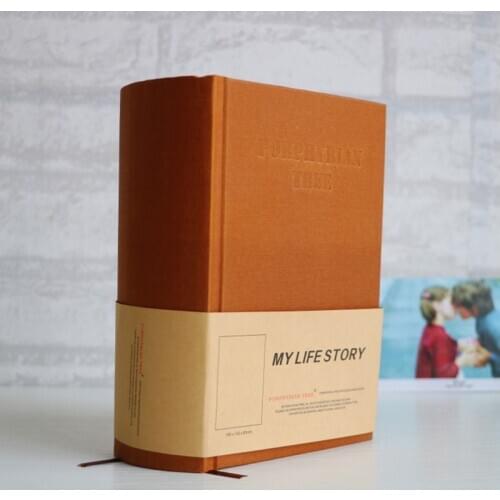 B5 B6 Thick Dictionary Design Super Thick Life Kraft paper Notebook School Office Diary Blank line Oversized Notepad Doodle book