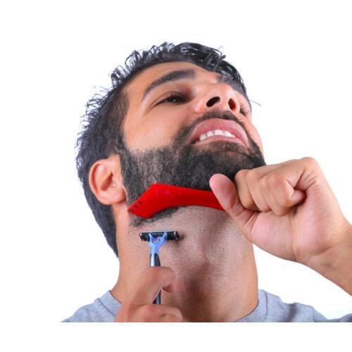 Fast shipping way Z shape beard shaper beard shaping template as sidebums beard comb for hairline facial hair shaping tool