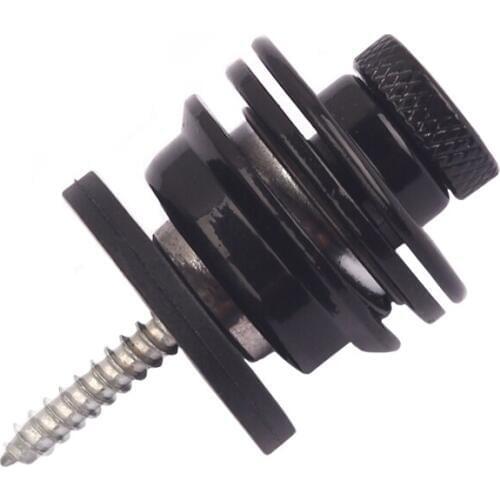 Black Copper Flat Head Skidproof Belt Strap Lock for Electric Guitar/Bass Accessory