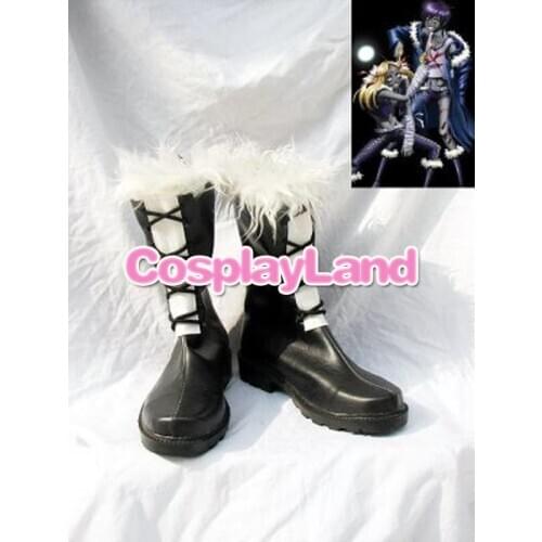 D Gray-Man Jasdero Black Cosplay Boots Shoes Anime Party Cosplay Show Boots Custom Made for Adult Men Shoes