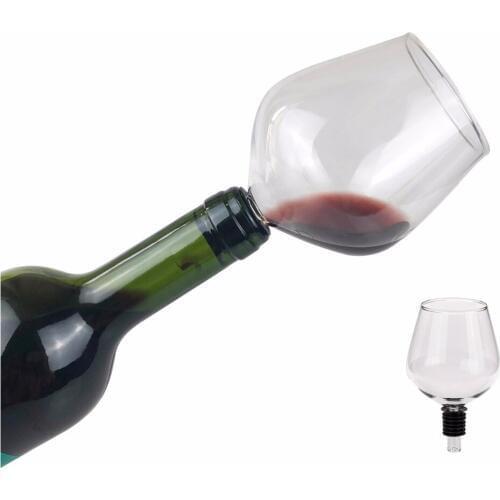 Dropshipping 2018 Cheap Drinking Wine Glass Of Wine Bar Tools Wine Stopper It Turns Bottle Of Wine Into Glasses