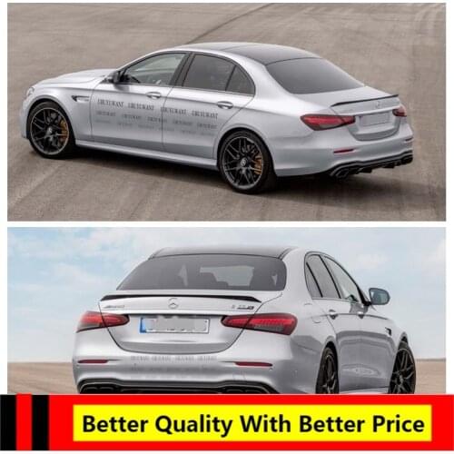 UBUYUWANT For Mercedes-Benz W213 E-class E43 E200 E300 E63 2020 2021 ABS Primer Color Rear Spoiler Tail Trunk Boot Wing