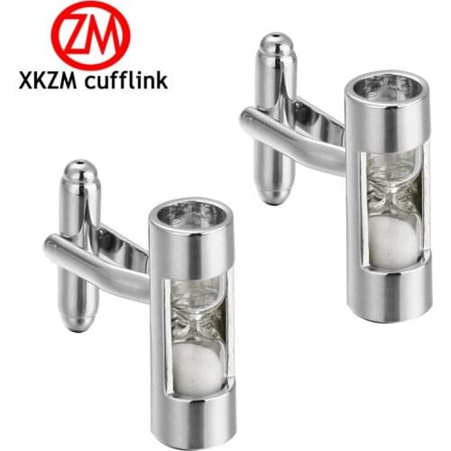 Formal White hourglass Cufflink for Mens Suits Buttons Geometric Wedding Cufflink French Grooms Shirt Brand Cuff Links