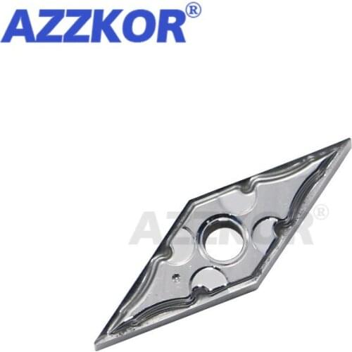 VNMG1604-LH LL-NT01 External Turning Tool Inserts CNC Center Lathe For Copper Aluminum Maching AZZKOR Ceramic Carbide Blades