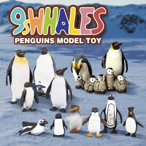 Fidget Toy Simulation Pokemon Animals Model PVC Penguin Scene Design Simulation Powder Toy Decoration Gift