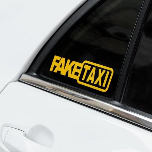 FAKE TAXI Car Sticker Funny Decal Decor for AUDI S line A4 A3 A6 C5 Q7 Q5 A1 A5 80 TT A8 Q3 A7 R8 RS B6 B7 B8 S3 S4