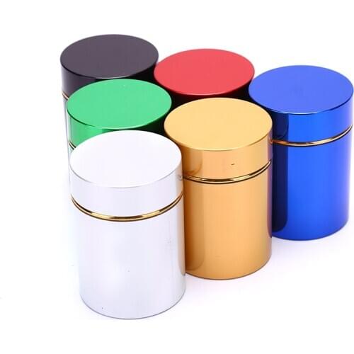 Smell Proof Container Aluminum Herb Stash Metal Sealed Can Tea Strage Bottles Jars Boxes