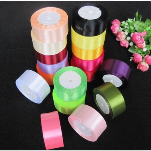 25yards 40mm1-1/2" ribbons for cake Gift Decoration stain ribbions for DIY garment sewing fabric collage gift wrap ribbon 22 M