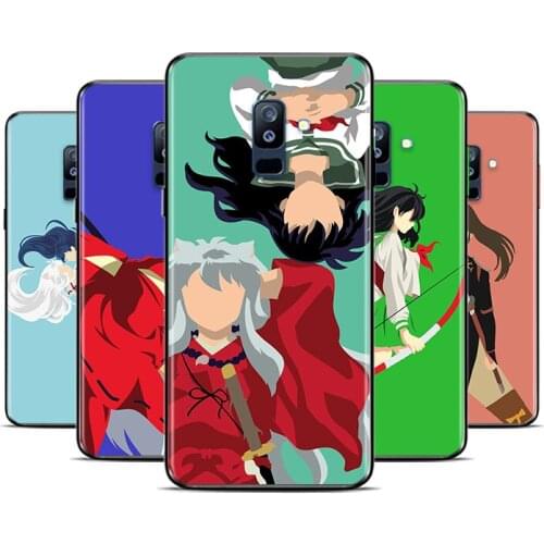 Cute Anime Inuyasha Sesshoumaru For Samsung Galaxy A8 A9 A7 A750 A6 A5 A3 A6S A8S Star Plus 2016 2017 2018 Black Phone Case