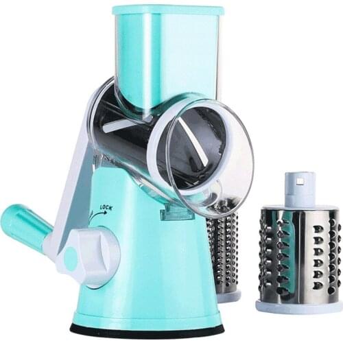 Multi-function vegetable cutter Hand drum rotary grater Kitchen tool drum vegetable cutter