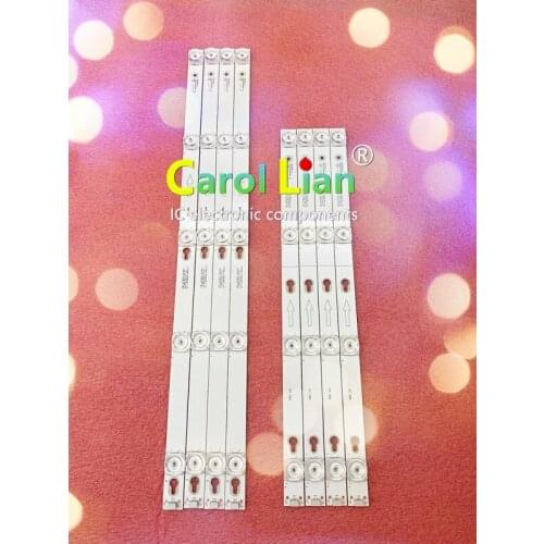 Set = 10 80pcs tira Retroiluminação LED para Toshiba 49L2600 L49S4900 49U7800 49P2US 49L2900 49D2900 49S405 49S403 TOT_49_D2900