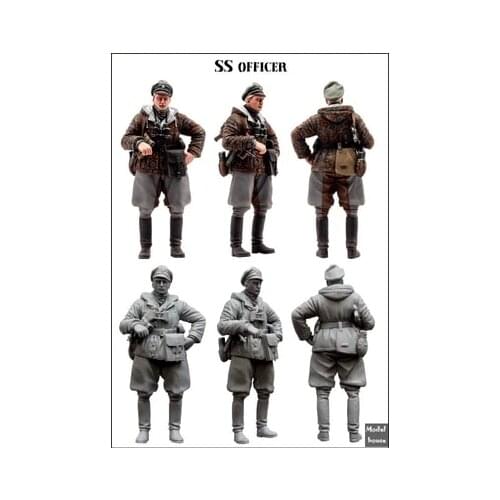 German resin soldier of World War II SS officer 1:35