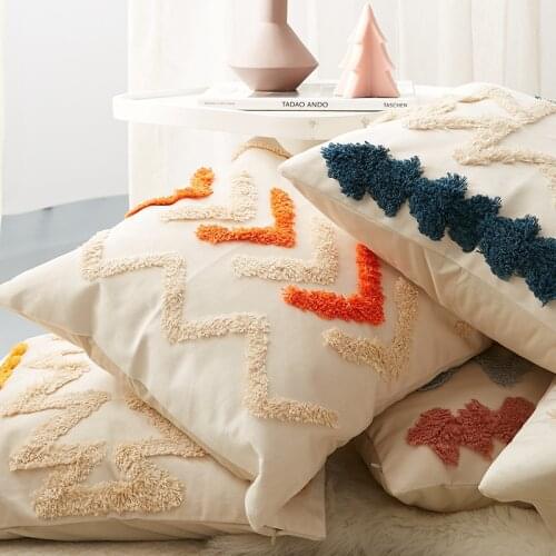 New Moroccan tufted pillowcase Velvet office sofa pillow cover 45x45cm bedside chair living room home decor cushion without core