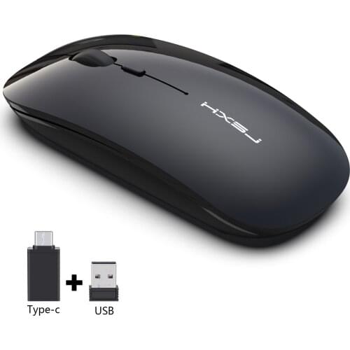 M60 Rechargeable Wireless Mouse Mute Mouse Silent Design Notebook Desktop Office Mouses