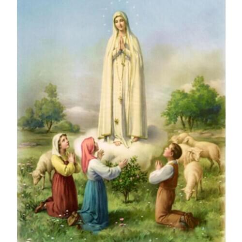 Full Diamond Mosaic Painting Virgin Mary Kids Diamond Dot Rhinestones Embroidery Cross Stitch Wall Decor Stickers Craft Gifts