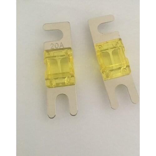 10pcs/lot Good Quality 20amp Fuse Zinc Alloy Nickel Plated AFS Fuse MINI ANL Fuse For Auto Car Fuse Holder