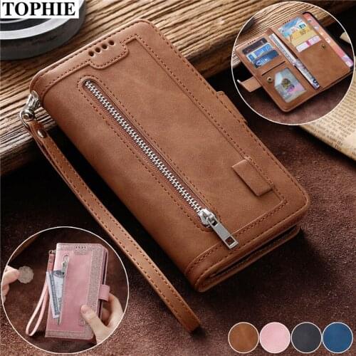 Leather Purse Case Etui For iPhone XR X XS 12 Mini 11 Pro Max SE 2020 6 6S 7 8 Plus Coque Zipper Wallet Card Holder Poouch Cover