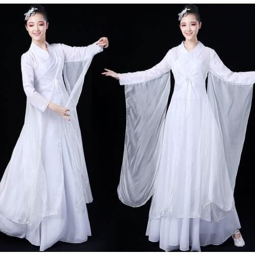 Stage Performance Suit Plus Size Classic Chinese Style Hanfu Dance Dress Elegant Ancient Young Lady Dress Gown Cosplay Costume