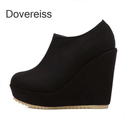 Winter for woman new fashion Sexy Consice New boots Pure color blue Zipper Consice Wedges Ankle boots platform boots 34-43