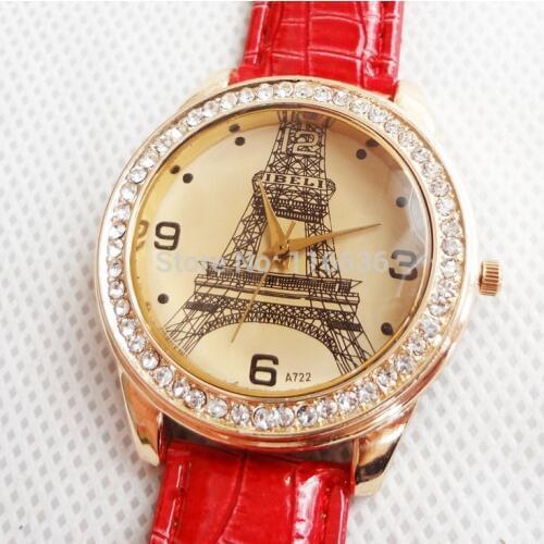 Paris Eiffel watch women wristwatch Retro Vintage Rhinestone Watch women Casual Dress Watch Dropshipping