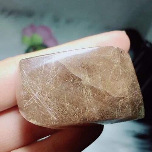 Golden rutilated free from