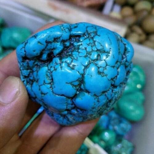 1PCS Natural Turquoise Mineral Bare Stone Mineral Crystal Stone 3-5cm