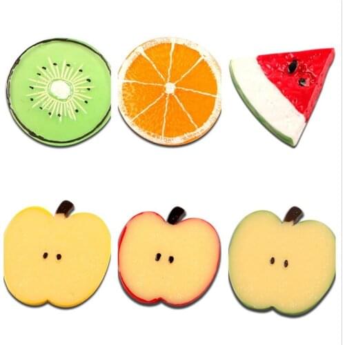 10Pcs Mixed Resin Fruits Cabochon Flatback Decoration Crafts Embellishments For Scrapbooking Diy Accessories