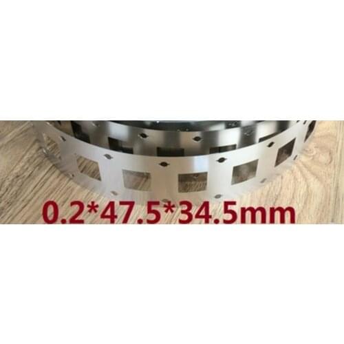 2m/lot 0.2*47.5*34.5mm Nickel Plated steel sheet strap Strip Tape for 32650 2P Battery Welding