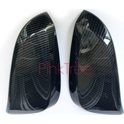 Accessories For Toyota Innova 2016 2017 2018 Carbon Fiber Color Door Mirror Rear View Cover Trim Car Styling Tuning