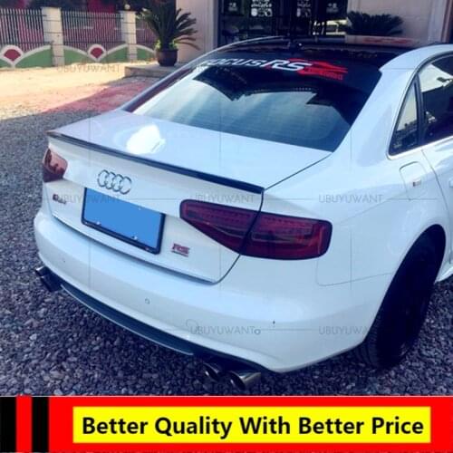 For Audi A4 B8 2009 2010 2011 2012 2013 2014 2015 2016 high quality ABS Plastic Rear Trunk Wing Spoiler