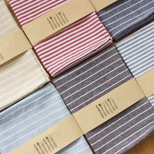 Cotton table napkins cotton and linen striped napkins 30x40cm restaurant supplies