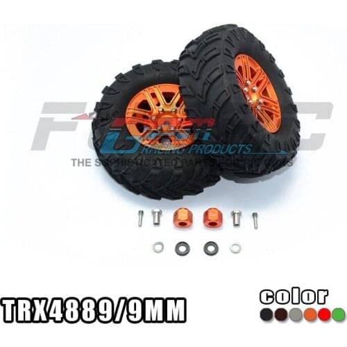 RC Car Parts 1/10 TRX-4 TRX4 Crawler Upgrade Modified Accessories 1.9 in Tire Aluminum Alloy Guide Pattern Tires Wheel Wheels