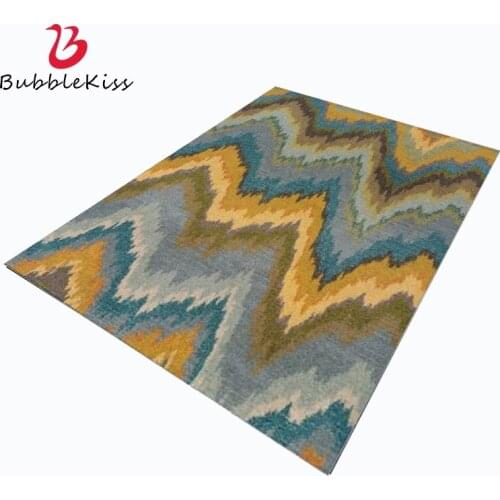 Bubble Kiss Nordic Style Geometric Wave Pattern Area Rugs for Living Room Home Decor Anti-wrinkle Bedside Carpet Soft Floor Mat