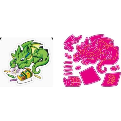 Dragon metal cutting dies cut die mold Flower decoration Scrapbook paper craft knife mould blade punch stencils dies DIY