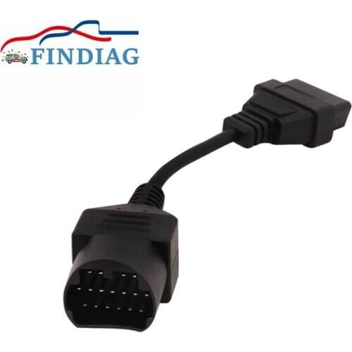 Newest Converter Cable Tool For Mazda Vehicles 17 Pin To 16Pin OBD OBD2 Female Adapter 17 Pin Socket