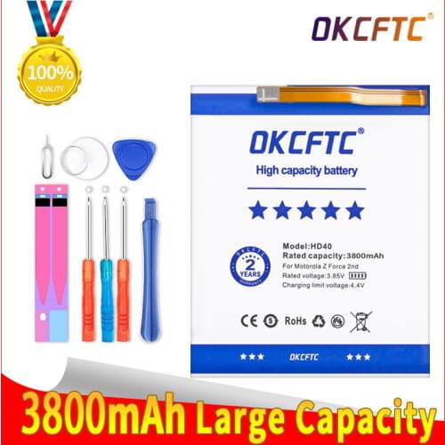 OKCFTC Motorola Moto Z2 Force Batteries
