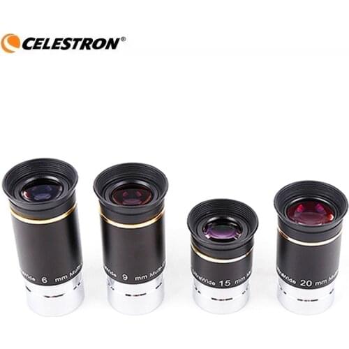 Celestron66degreesUltraWide telescope eyepiece parts uw6/9/15/20mm wide angle eyepiece astronomical telescope eyepiece 1.25 inch