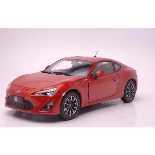 1:18 Diecast Model for Toyota GT86 Red Coupe Alloy Toy Car Miniature Collection Gift Pulsar