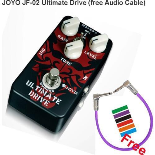 JOYO JF-02 Ultimate drive Extreme overload effect pedal for Guitars of high-power overdrive booster tube true bypass+free Cable