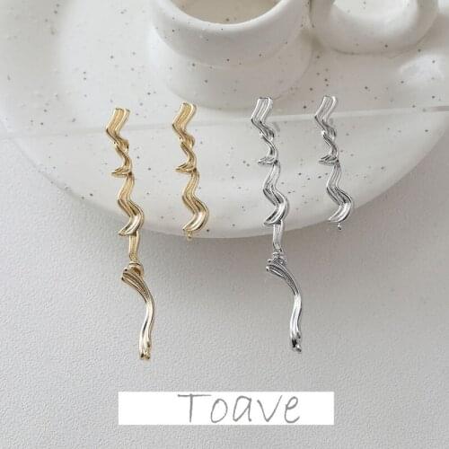[One for each AB] Electroplating real gold color-preserving irregular earrings earrings diy hand-made band material accessories