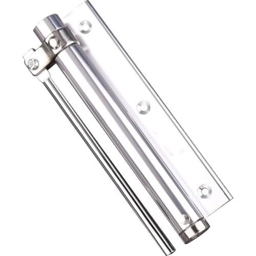 Adjustable Door Automatic Closer Aluminum Alloy Automatic Door Spring Silver Tone Intensity, Suitable For Fire Door 30 kg