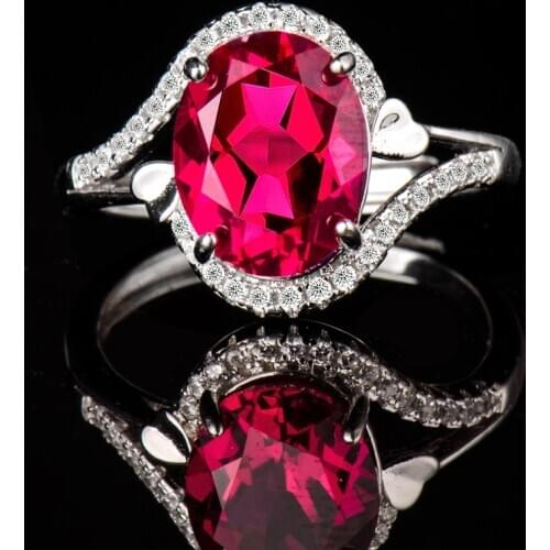 Ruby,Red gem，925 sterling silver rings for women, ring for girl,female accessories， jewelry aesthetic， uxury Official store