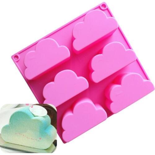Cloud Shape Silicone Mold For Baking Mousse Cake Form Cloud Soap Mold Silicone Forms For Soap Jelly Mold Ice Cube Maker