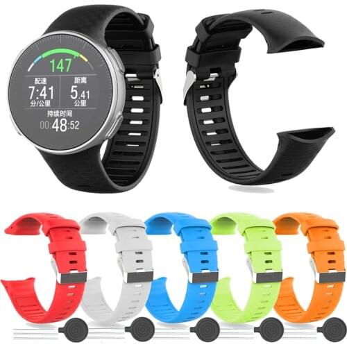 Silicone Watch Strap Watchband Replacement For Polar Vantage V Accessories