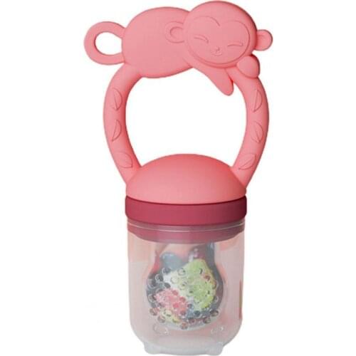 Baby Feeding Pacifier Cartoon Shape Teeth Care Food Grade Silicone Baby Pacifiers Food Feeder for Toddler