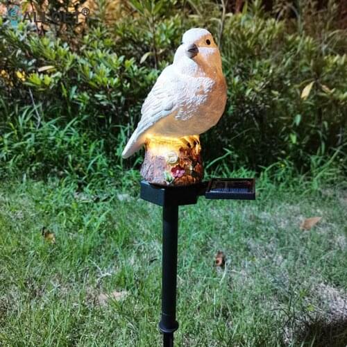 Solar LED Light Outdoor Garden Decoration Animal Bird Ornament Stake Statue Night Lamp Waterproof Landscape Light Lawn Lamp