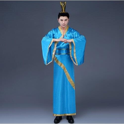 Traditional Hanfu Robe Men Tang Suit Ancient Costume Folk Classical Hanfu Gowns Han Dynasty Cosplay Stage Wear Festival Outfit