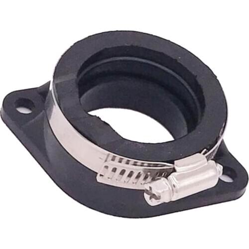 Intake Manifold Air Intake Pipe Carb Joint for Suzuki GN250 - Black